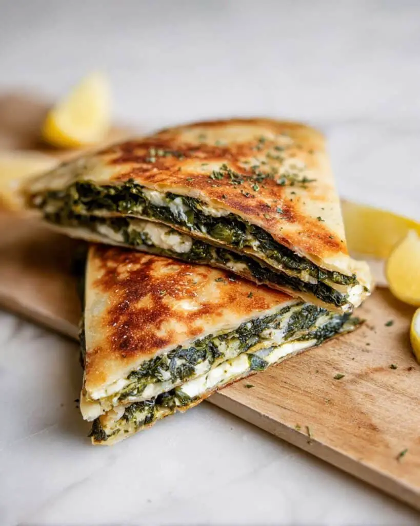 Feta Spinach Wrap (Crunchy) Recipe