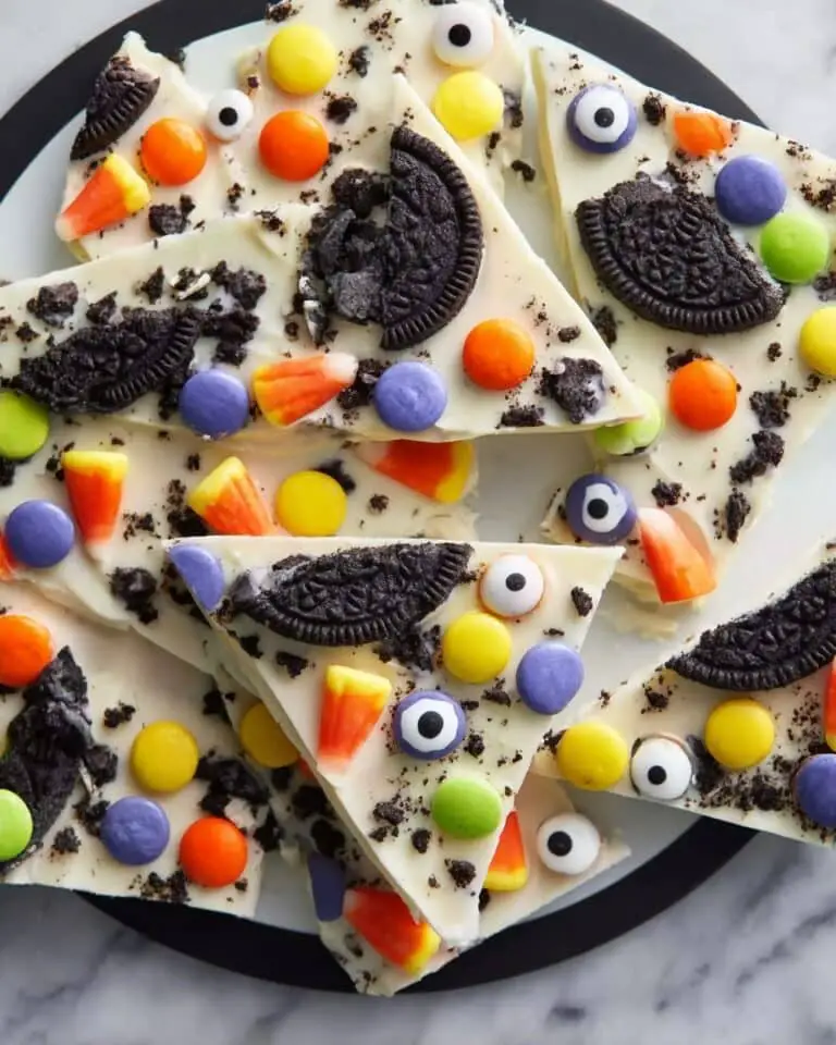 Spooky Bark Recipe (Easy No-Bake White Chocolate Treat) Recipe