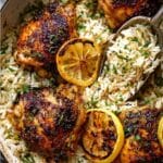 One Pot Greek Chicken and Lemon Rice Recipe