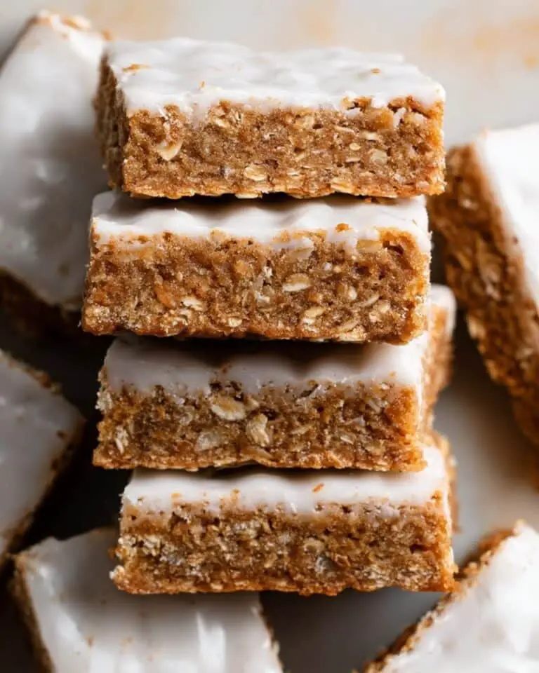 Iced Oatmeal Cookie Bars Recipe