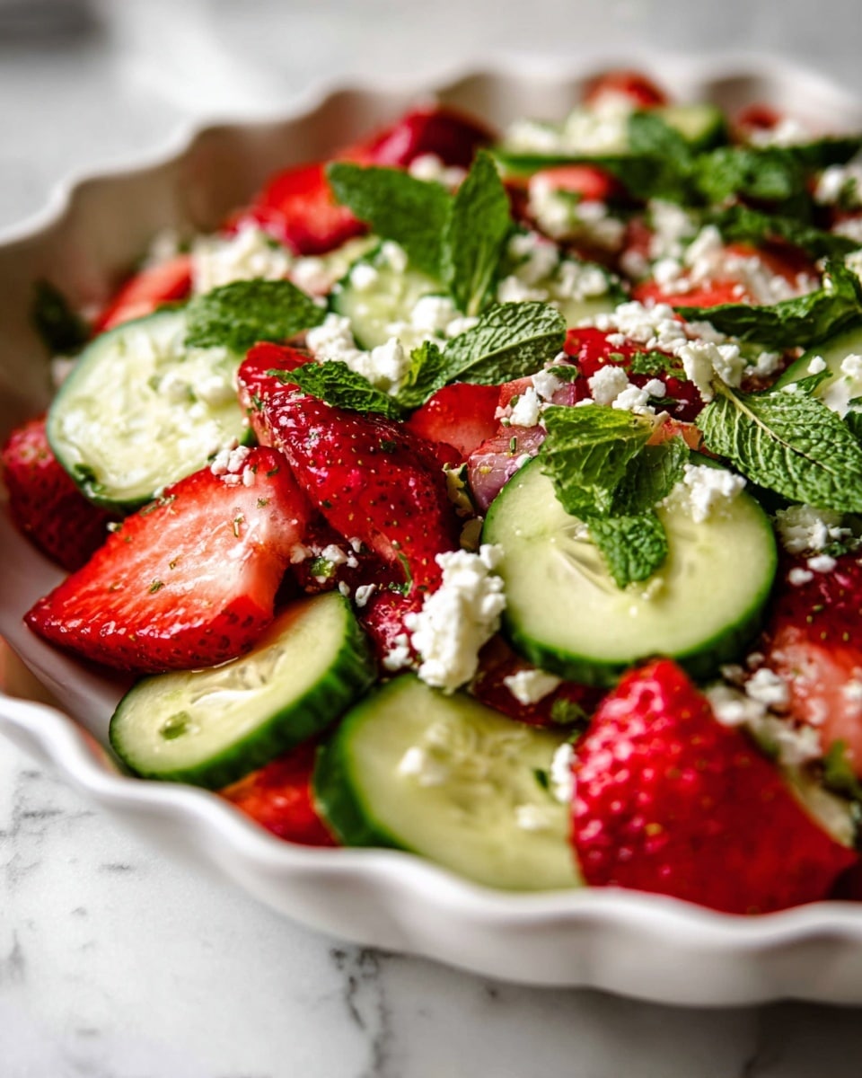 Strawberry Cucumber Salad with Honey Dressing Recipe