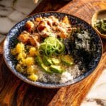 Bang Bang Salmon Bowls with Pineapple Slaw Recipe