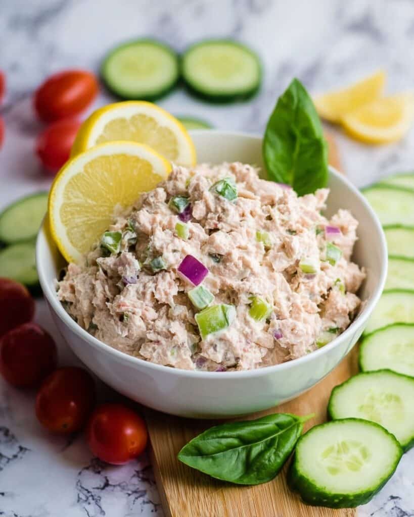 Creamy Tuna Salad with Fresh Herbs and Avocado Recipe