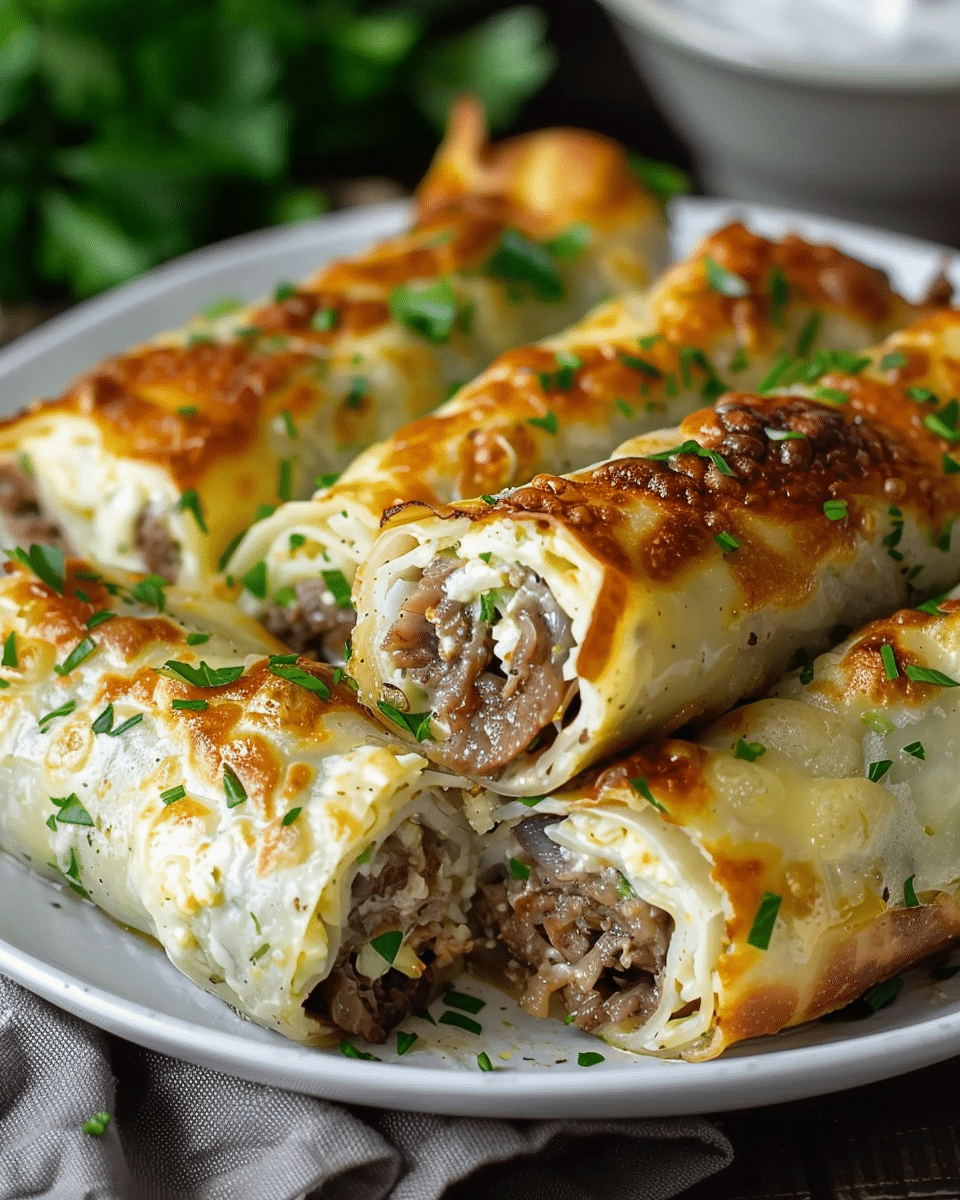 Keto Philly Cheesesteak Roll Ups