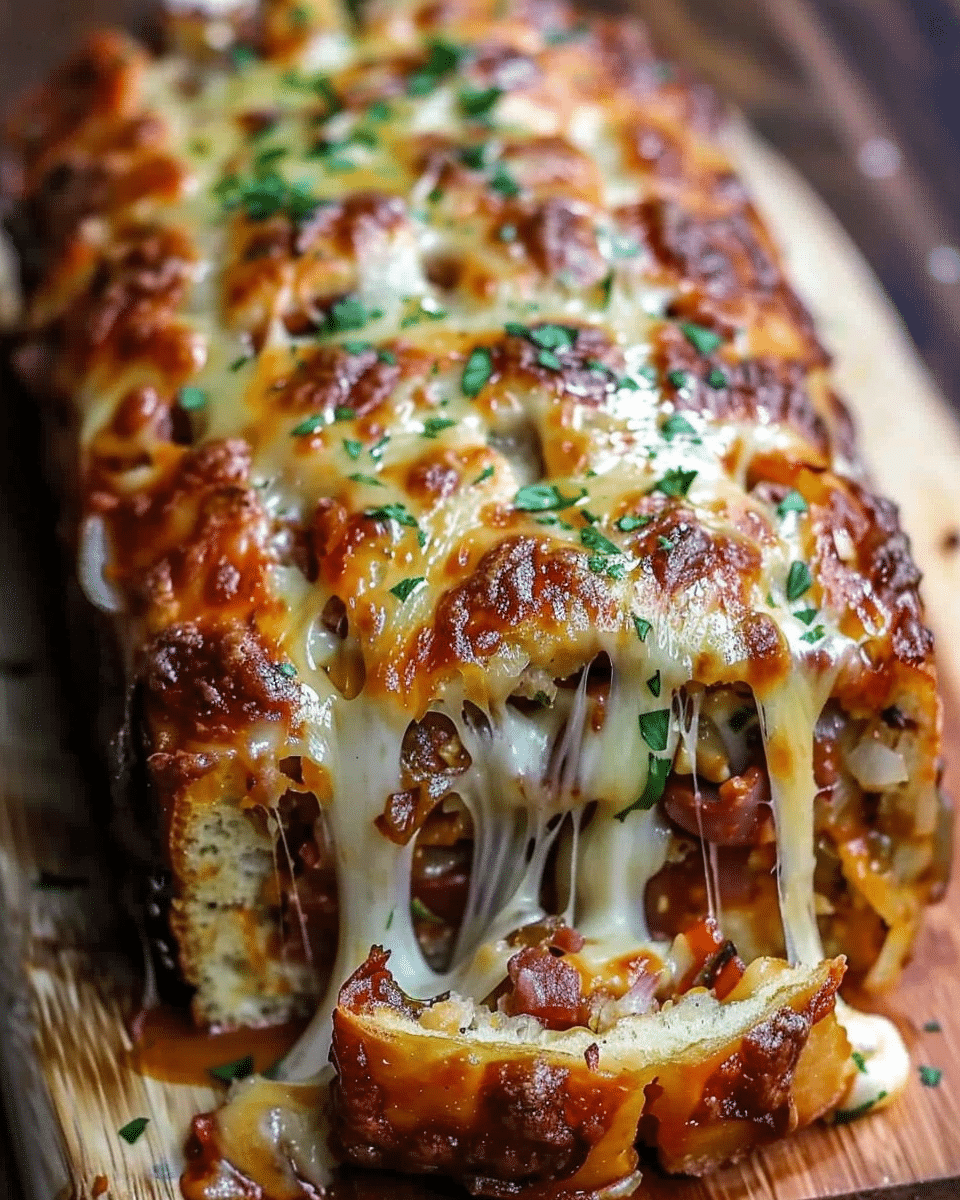 Cheesy Garbage Bread Delight