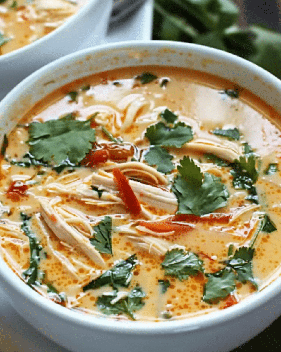 Crockpot Thai Coconut Chicken Soup