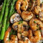 Garlic Butter Shrimp Stir-Fry with Asparagus and Mushrooms