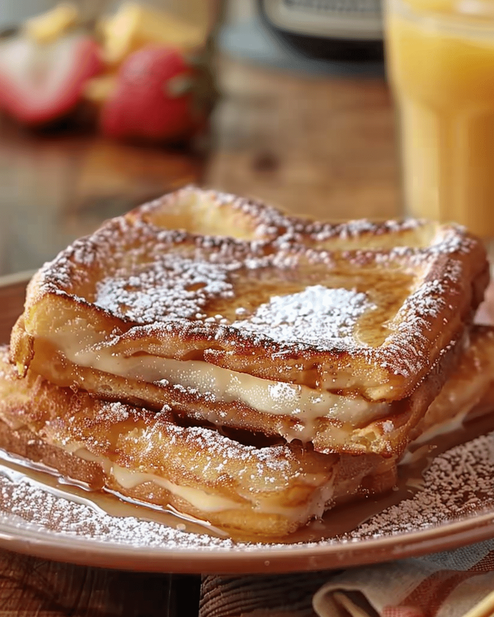 Churro Stuffed French Toast with Cinnamon Sugar