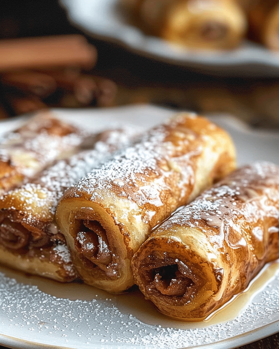Cinnamon Roll French Toast Roll-Ups