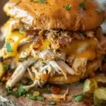 Crock Pot Ranch Chicken Sandwiches