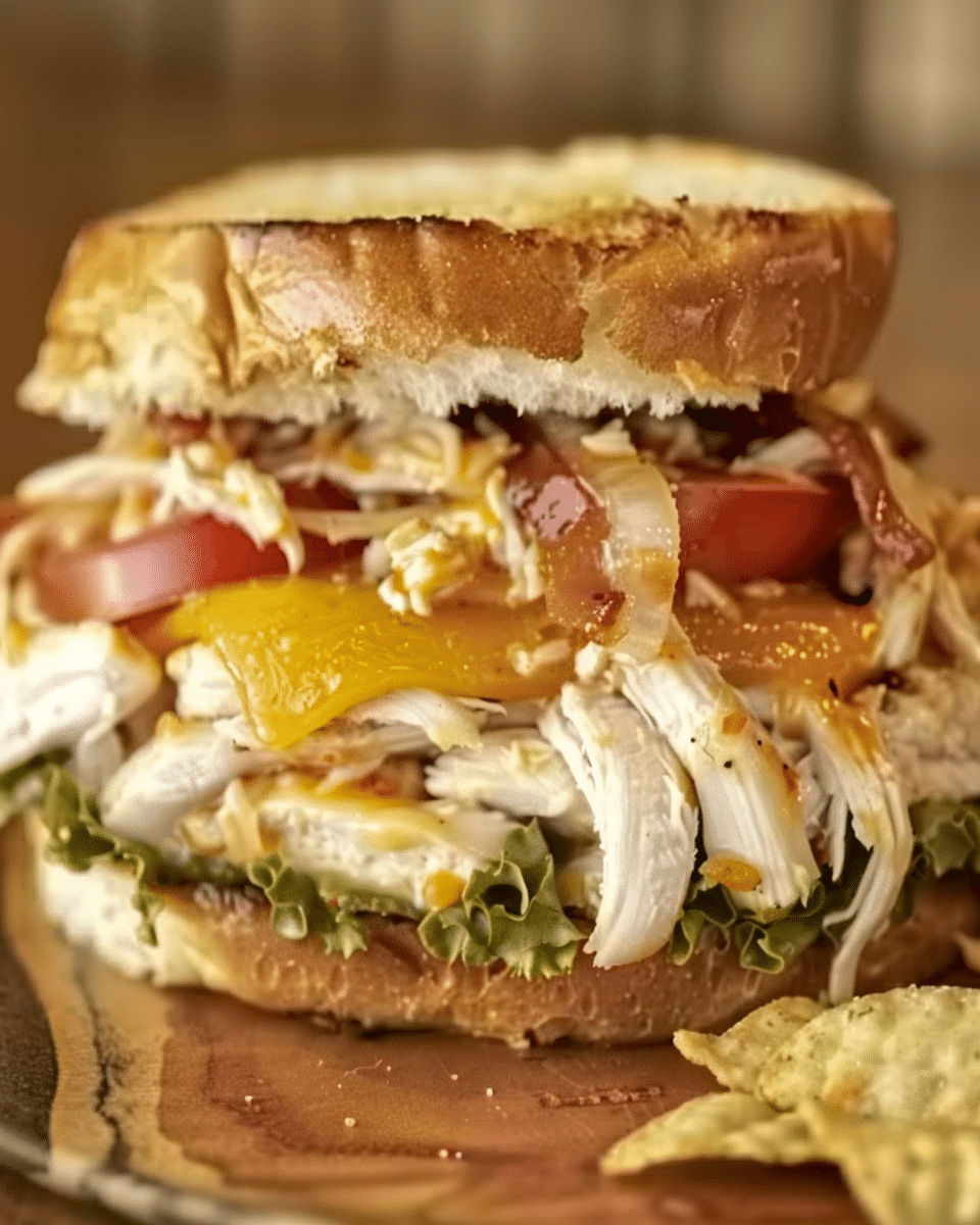 Crock Pot Ranch Chicken Sandwiches