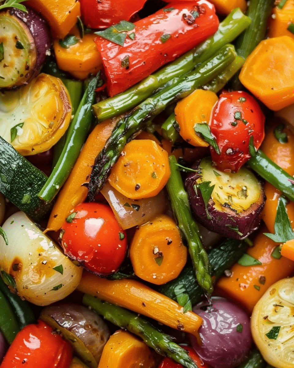 Garlic Herb Roasted Veggies