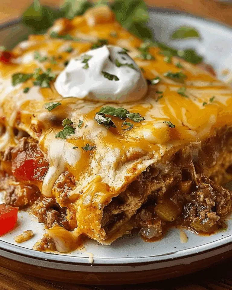 Baked Burrito Casserole: Hearty Mexican-Inspired Beef and Cheese Casserole