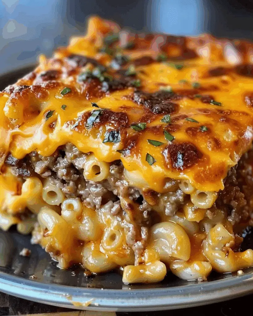 Mac and Cheese Meatloaf Casserole