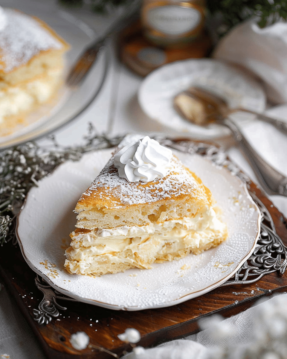 Karpatka Cake (Polish Carpathian Cream Cake)