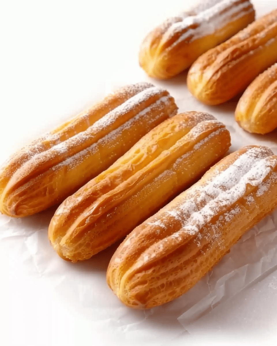 Exquisite Eclairs with Silky Custard Sauce: A Classic French Delight