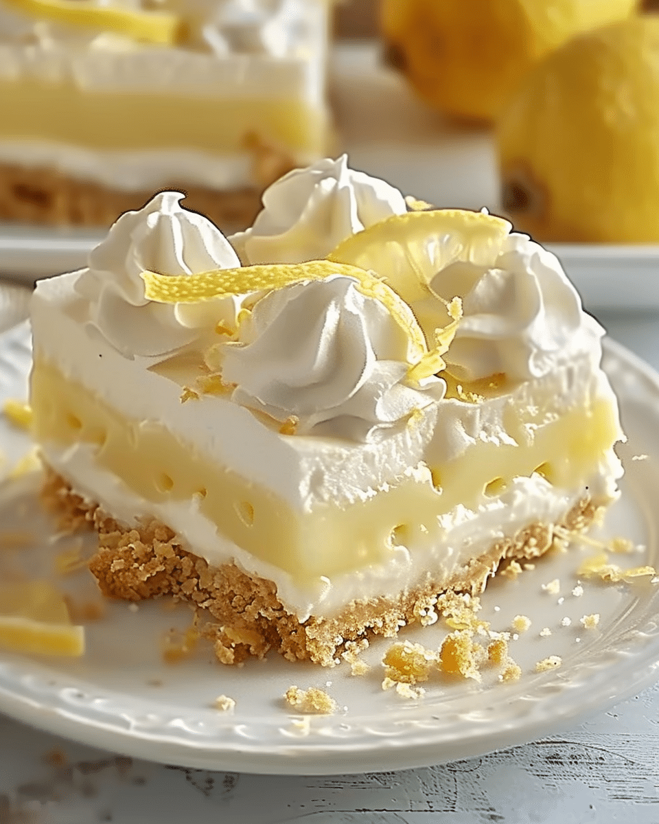 Lazy Day Lemon Cream Pie Bars