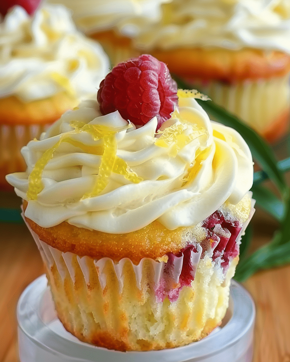 Raspberry Lemon Heaven Cupcakes