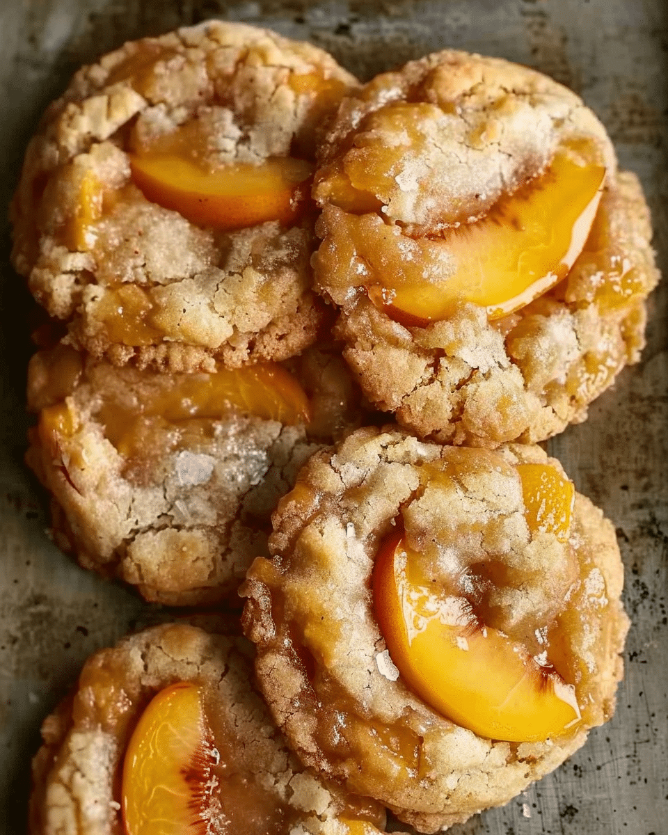 Irresistible Peach Cobbler Cookies