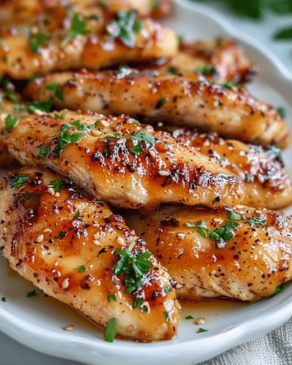 Air Fryer Honey Butter Garlic Chicken Tenders