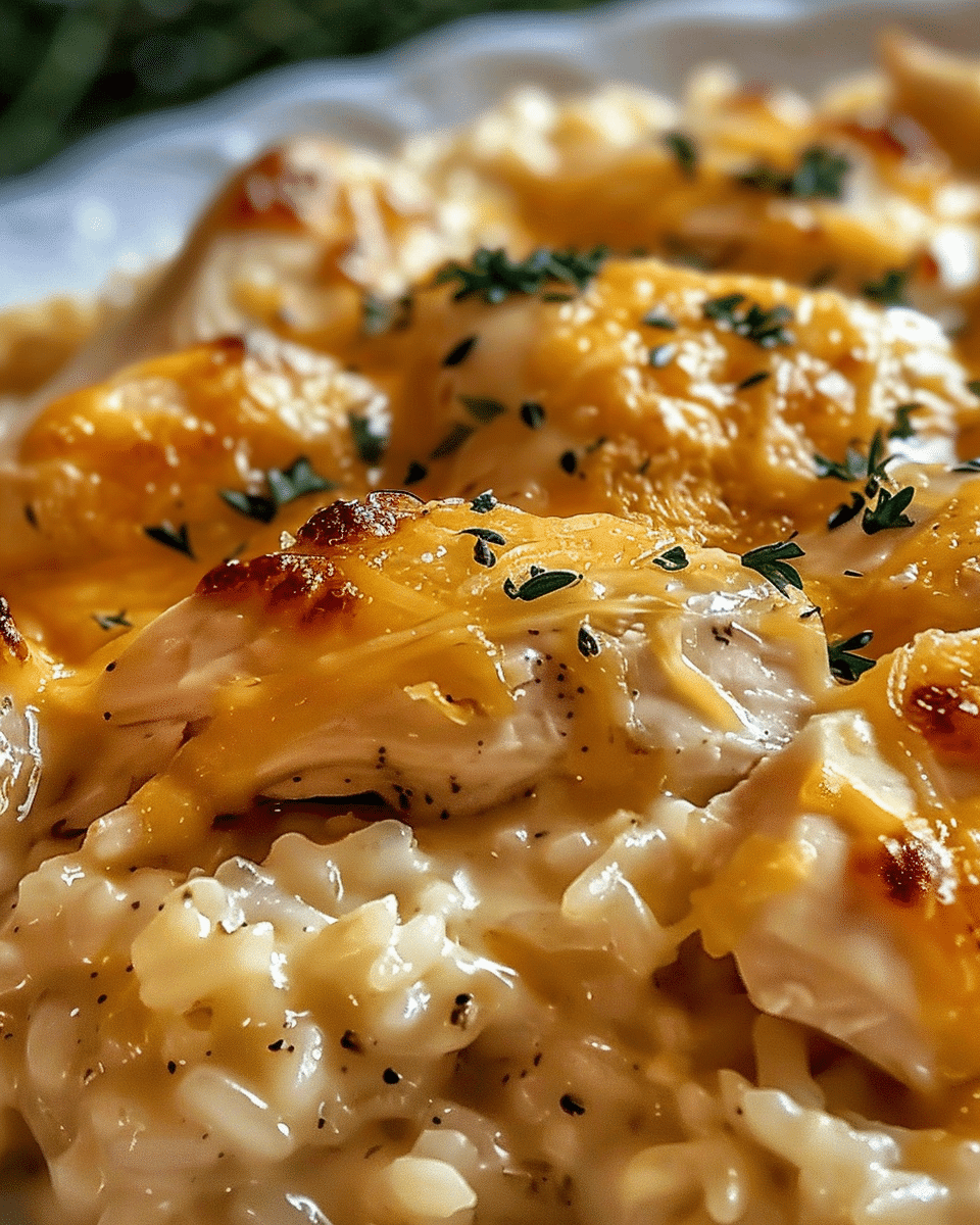 Cheesy Chicken and Rice Casserole