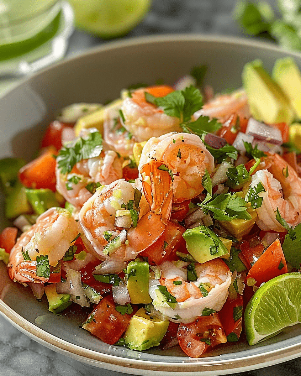 Zesty Lime Shrimp and Avocado Salad