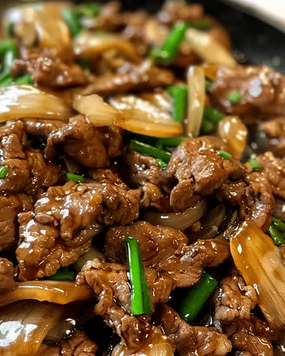 Chinese Beef and Onion Stir Fry