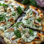 Tzatziki Chicken Naan Pizza