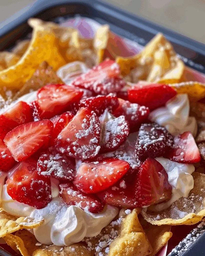 Strawberry Cheesecake Nachos