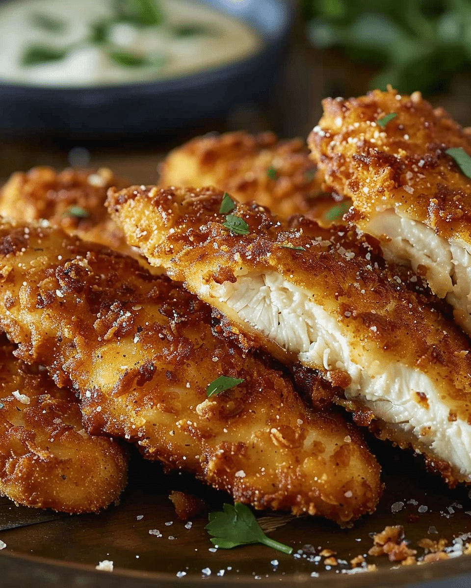 Crispy Ranch Parmesan Chicken Tenders