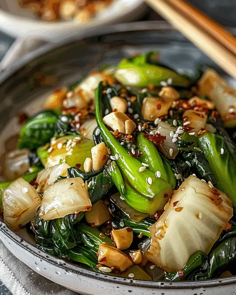 Garlic Ginger Bok Choy Stir-Fry
