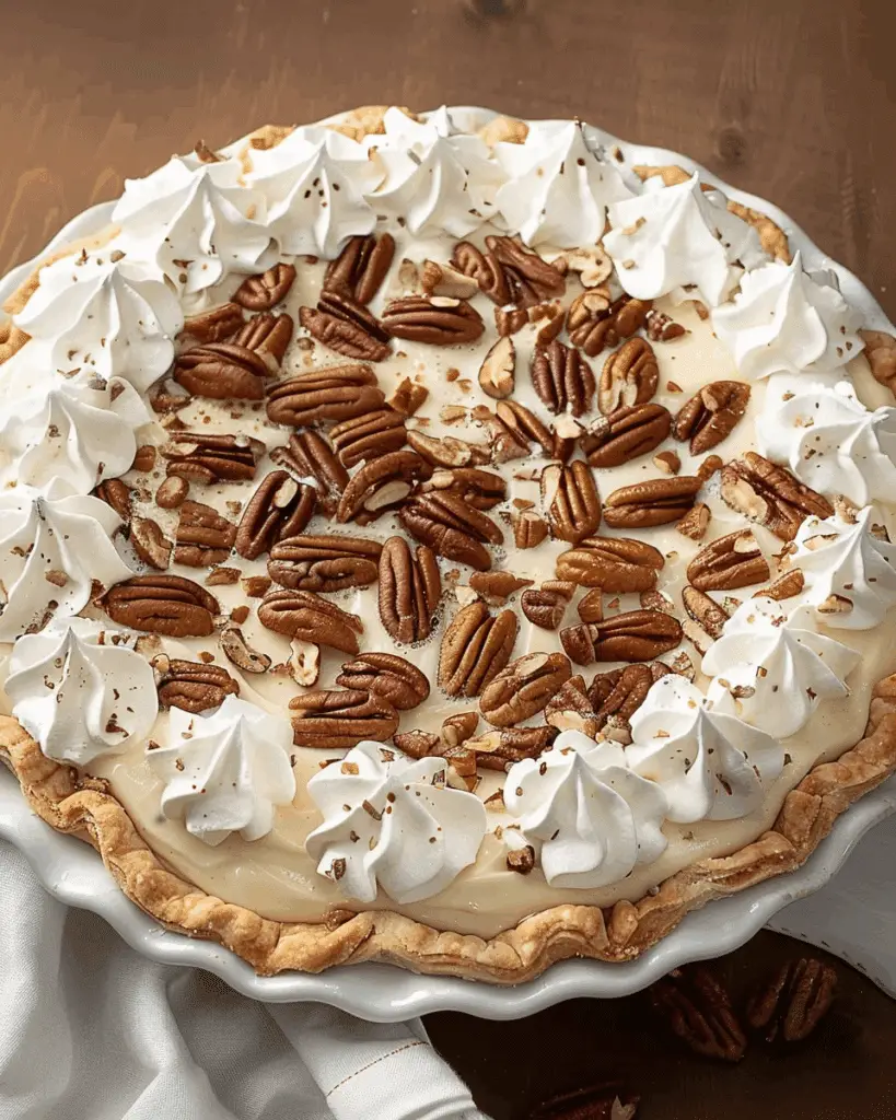 Pecan Cream Pie Recipe