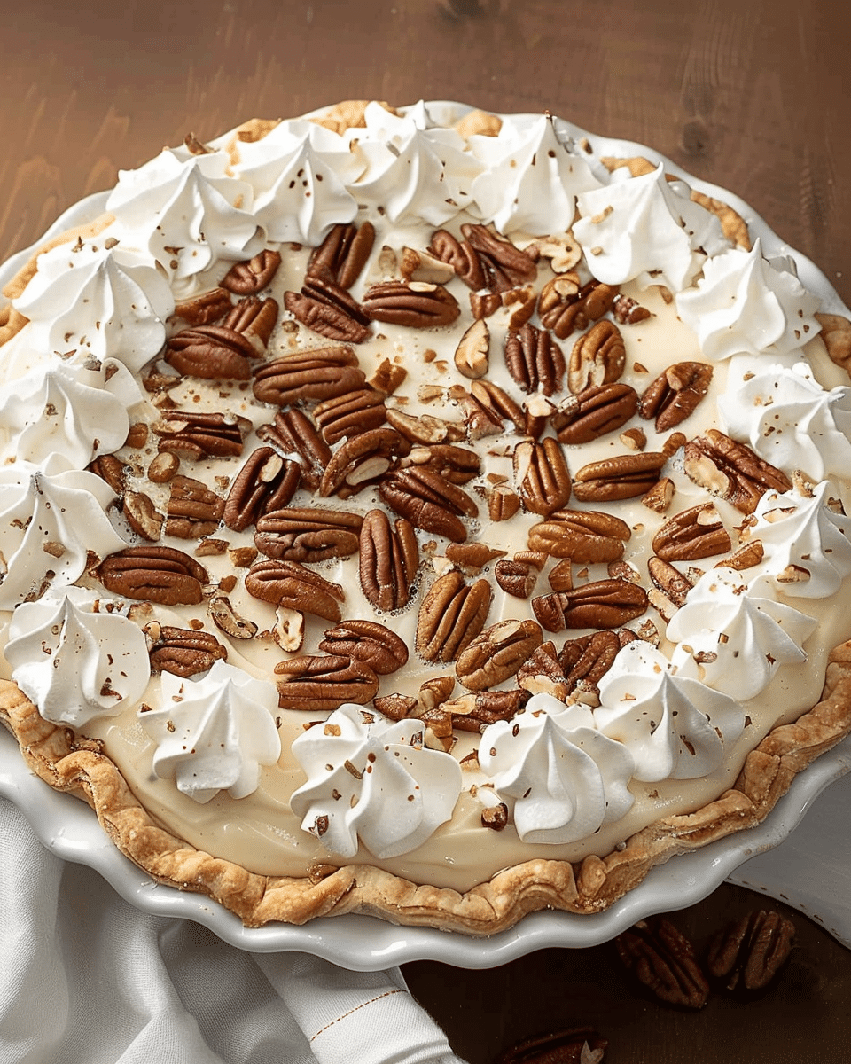 Pecan Cream Pie Recipe