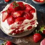 Strawberry Shortcake No-Bake Icebox Cake