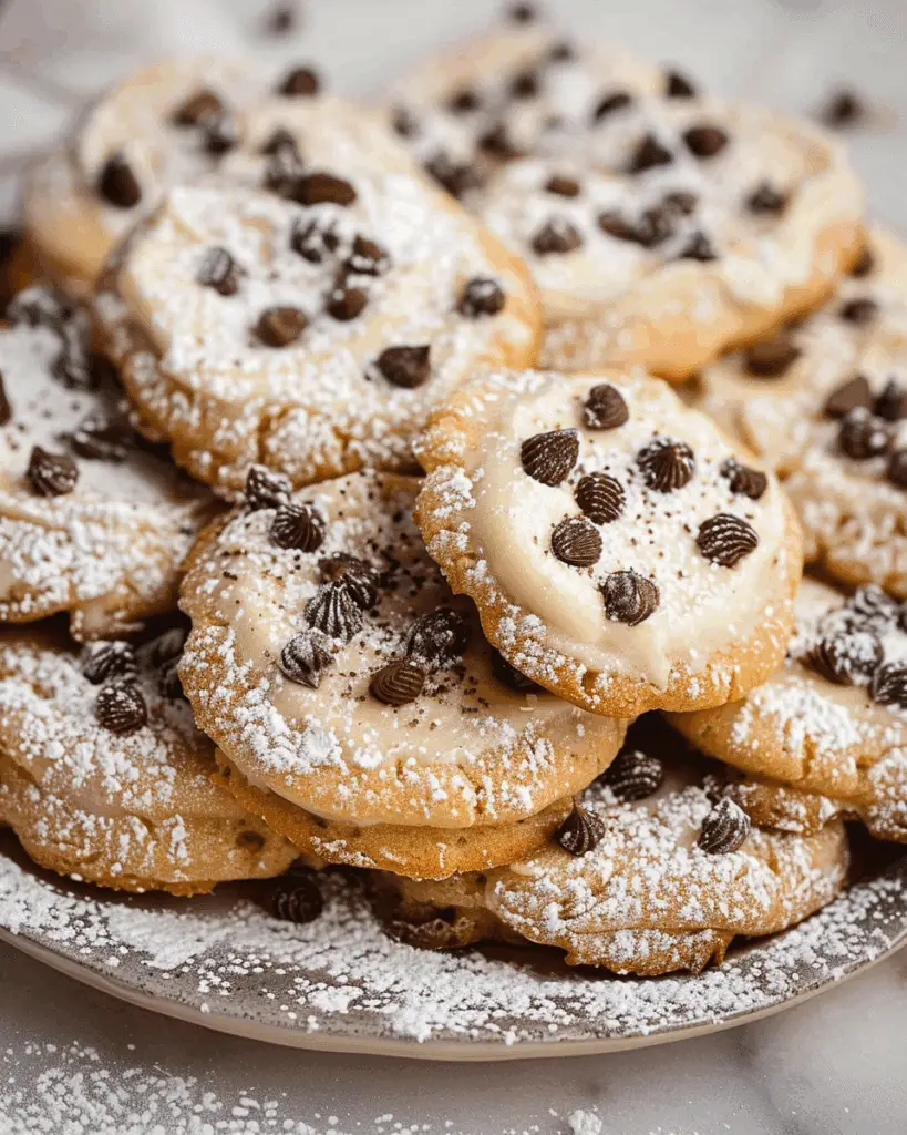 Cannoli Cookies with Ricotta Cream Filling
