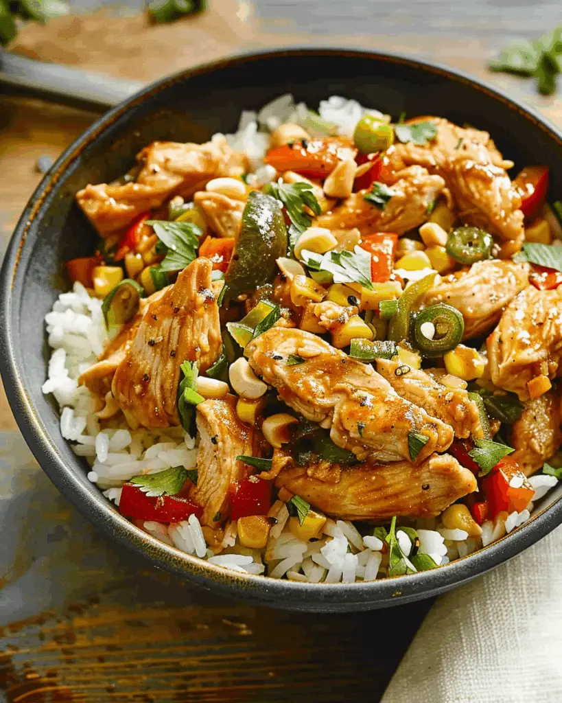 Chicken Stir-Fry Rice Bowl