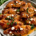 Crispy Hot Honey Feta Chicken