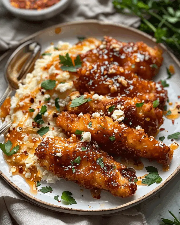 Crispy Hot Honey Feta Chicken