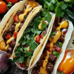 Garlic Butter Honey BBQ Beef Tacos