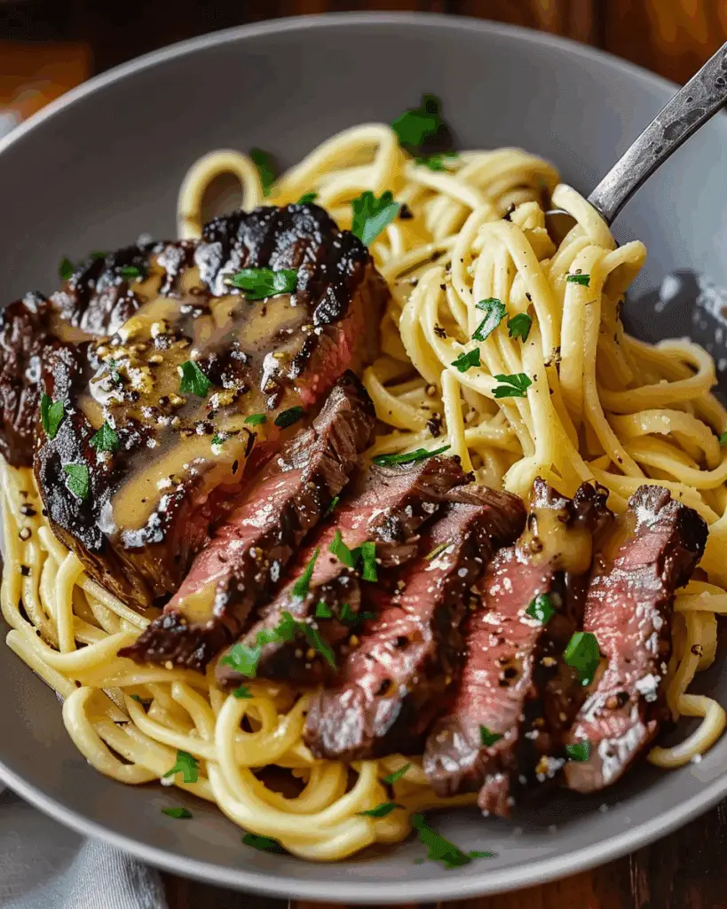 Garlic Butter Steak Lightning Noodles