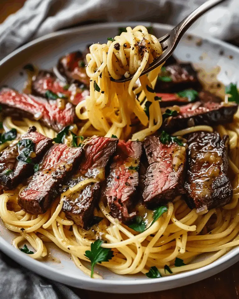 Garlic Butter Steak Lightning Noodles