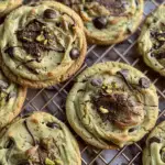 Pistachio Cream Chocolate Chip Cookies