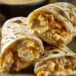 Easy Cheesy Garlic Chicken Wraps