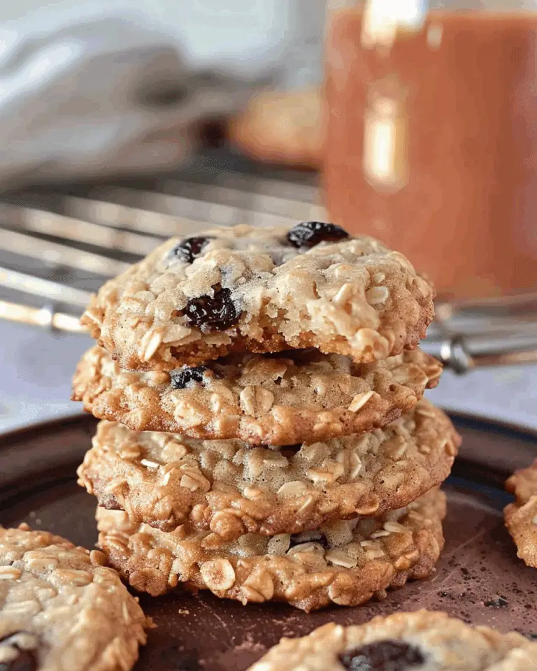 Chewy Oatmeal Raisin Cookies