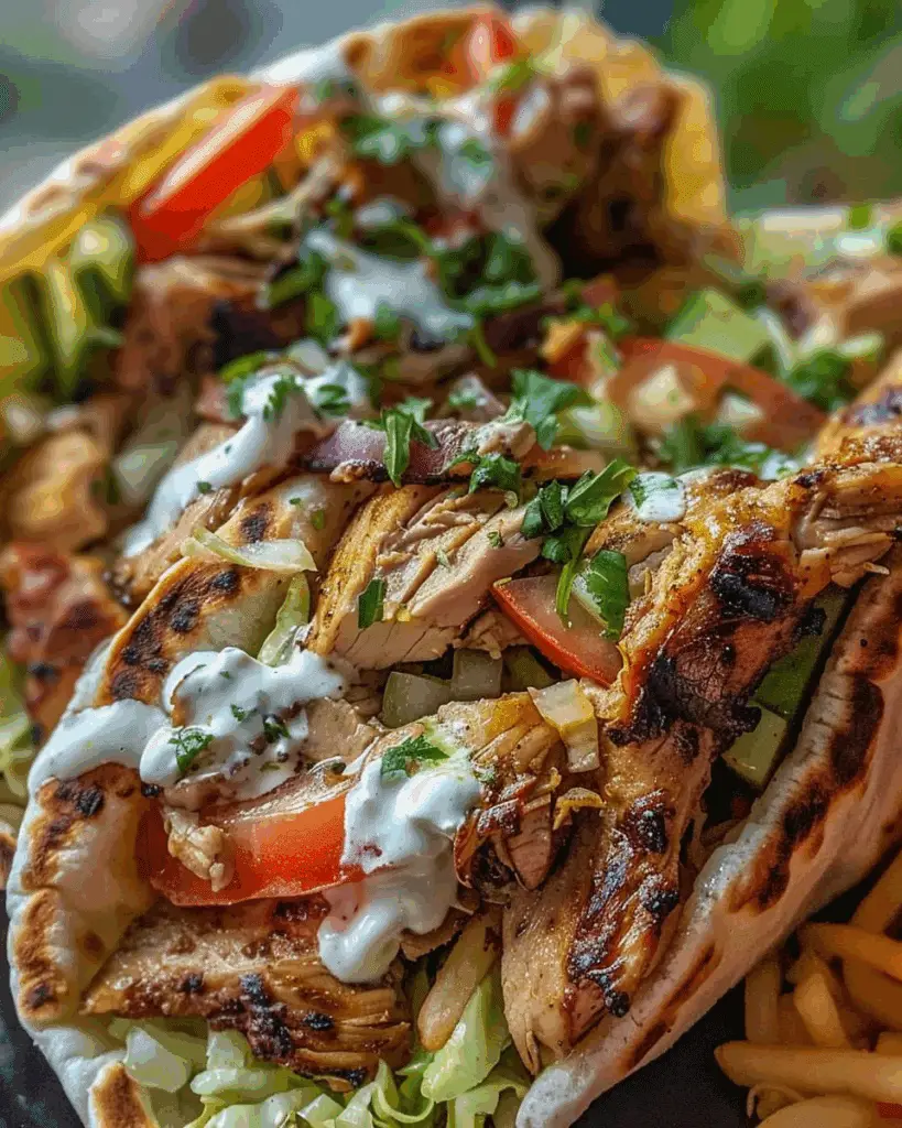 Delicious Homemade Chicken Shawarma