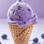 No Churn Blueberry Ice Cream