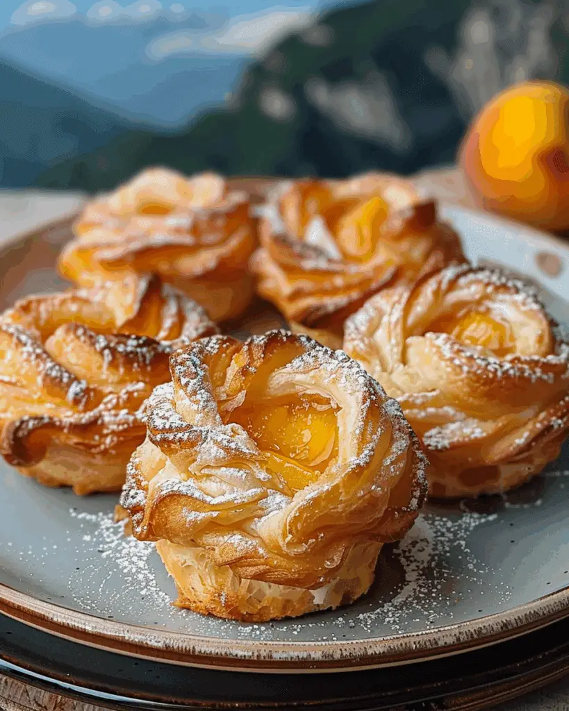 Peach Pie Cruffins: A Cozy, Flaky Twist on a Classic Dessert
