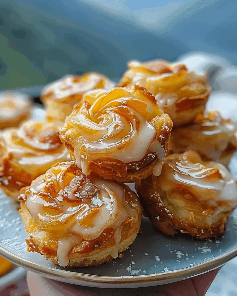 Peach Pie Cruffins: A Cozy, Flaky Twist on a Classic Dessert