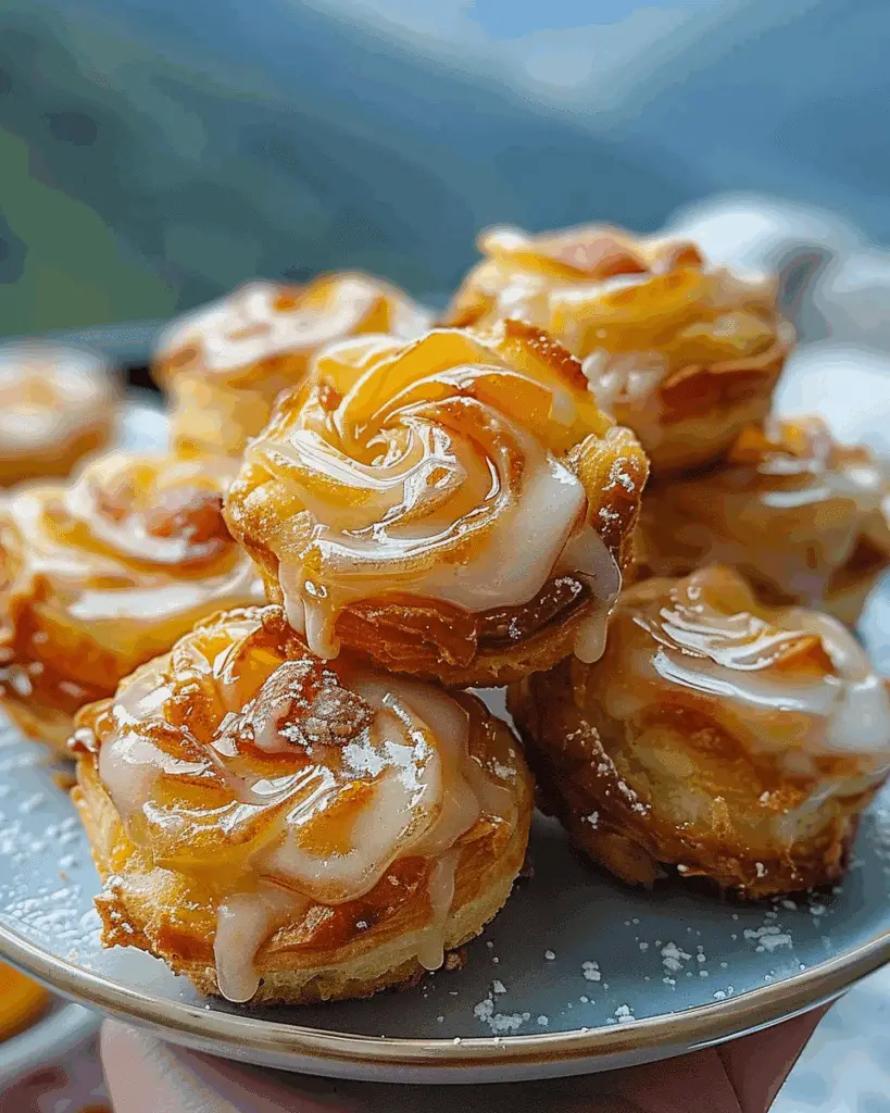 Peach Pie Cruffins: A Cozy, Flaky Twist on a Classic Dessert