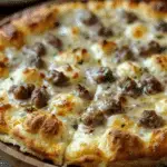 Biscuits and Sausage Gravy Breakfast Pizza